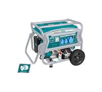 Générateur de courant monophasé chariot 6,5 kW moteur 4 temps total à essence