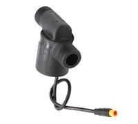 Générateur de débit d'eau à filetage G1/2 avec affichage numérique pour robinet de salle de bain intelligent, design à vis à 4 points, noir