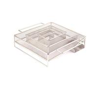 Générateur de fumée carré en acier inoxydable, pour barbecue ou fumeur, poussière de bois, fumer à chaud et à froid, saumon, Bacon, brûlure de viande, outils de BBQ