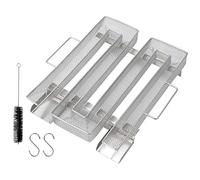 Générateur de fumée de calcaire en Acier Inoxydable pour fumoir à tartre Cold Smoke Generator, Food Smoker, Meat Smoker pour Barbecue à Boule, BBQ, fumoir, fumoir (22,5 x 17,5 x 4,5 cm)