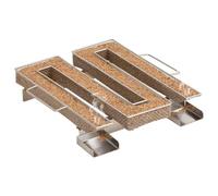 Générateur de fumée froide 4 côtés - 22,5 cm - En acier inoxydable - Accessoires de barbecue - Boîte de fumage pour barbecue à gaz - Barbecue au charbon de bois - Avec poignées - Pour barbecue, fumage