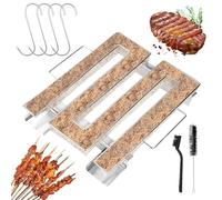 Générateur de fumée froide avec anse - Générateur de fumée froide en acier inoxydable pour fumage à froid avec 4 crochets à viande + 1 brosse de nettoyage - Générateur de fumée froide pour barbecues,