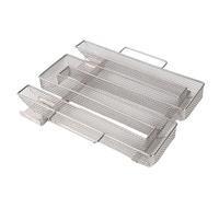 Générateur de fumée froide, barbecue en acier inoxydable, outils de cuisine pour fumage à froid, plateau de fumage à froid chaud de longue durée avec poignée, i