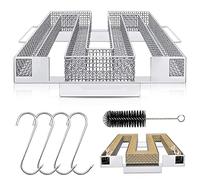 Générateur de Fumée Froide, Generateur Froide, BBQ Fumoir, Gril-Fumoir Acier Inoxydable, Générateur Fumée avec Brosse et Crochets, Idéal pour Fumer de la Viande, du Poisson, BBQ