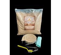 Générateur de Fumée pour Fumoir ∅20cm + 2kg Sciure de Hêtre 100% Naturelle + 4 Crochets + 2 Brosses + Chiffon - Kit Fumage à Froid Viande Poisson Fromage