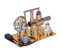 Générateur de moteur à air chaud monocylindre pour démonstrations de physique et de sciences mécaniques avec volant d'inertie tourné à la main