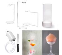 Générateur de mousse pour la gastronomie moléculaire pour la cuisine, les boissons, les cocktails, kit de génération de mousse portable avec support de mousse