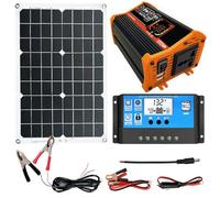 Générateur de panneaux solaires à énergie solaire avec onduleur de courant 6000 W et adaptateur de voiture USB Pack batterie lithium mobile pour R