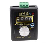Générateur de signal professionnel transmetteur de tension 4-20 mA 0-10 V Sortie avec affichage de luminosité réglable pour entretien électronique Noir (avec batterie)