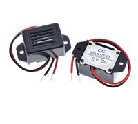 Générateur de son électronique Buzzer 85 dB 3 V 6 V 9 V 12 V avec profil 23 x 15 mm pour alarmes et circuits de notification (6 V)