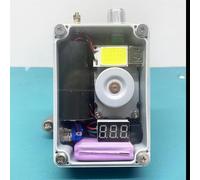 Générateur de supercondensateur portable à manivelle avec lumière LED COB et sortie USB pour extérieur, camping, alimentation et allumage à faire soi-même, coque en ABS et (0,2 V)