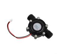 Générateur de turbine à eau pour énergie hydroélectrique, filetage G1/2", sortie 12 V CC, plage de débit 3.-20 L/min, modèle DB-268 en plastique noir pour applications de charge d'eau à basse pression