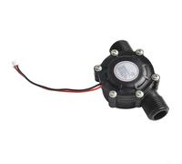 Générateur de turbine à eau pour énergie hydroélectrique, sortie 12 V CC avec filetage G1/2", plage de débit de 3,5 à 20 l/min, modèle DB-268 en plastique noir pour usage industriel (sortie 5 V CC)