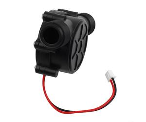 Générateur de turbine à eau pour production d'énergie hydroélectrique, filetage mâle G1/2", sortie 12 V CC, tension réglable de 5 à 12 V, plage de débit de 3,5 à 20 l/min, ≤ 55 dB silencieux (sortie