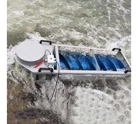 Générateur de Turbine hydroélectrique à vis d'Archimède 1,5 KW, hydroélectricité Portable à Faible Hauteur de tête de 1 500 W, générateur hydroélectrique extérieur Haute Puissance, boîtier