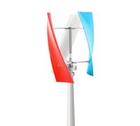 Générateur de turbines éoliennes 400 W 24 V à 3 feuilles spirales Helix Axe vertical Éolienne avec contrôleur