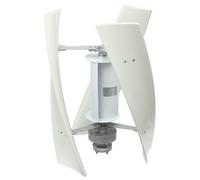 Générateur de turbines éoliennes verticales à 4 pales 100 W pour l'alimentation en énergie privée, commerciale et industrielle des bateaux, blanc, diamètre extérieur de bride 10,5 cm