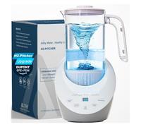 Générateur d'eau à hydrogène, machine à pichet, bouteille, technologie SPE et PEM. Filtre au sulfite de calcium et pH de l'eau purifiée équilibré(U-K_100-240V)