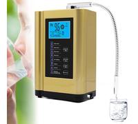 Générateur d'eau à hydrogène, machine ioniseur d'eau, ioniseur et purificateur d'eau, machine purificatrice, machine à eau acide alcaline, voix intelligente, écran intelligent LCD 3,8"(Gold)