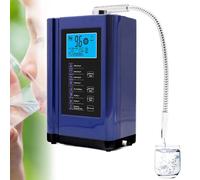 Générateur d'eau à hydrogène, machine ioniseur d'eau, ioniseur et purificateur d'eau, machine purificatrice, machine à eau acide alcaline, voix intelligente, écran intelligent LCD 3,8"(Blue)
