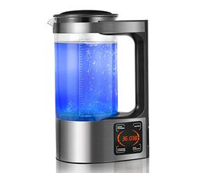 Générateur d'eau Hydrogène, 2L de Grande Capacité Générateur d'eau Ionisée eau Alcaline eau Ionisée eau Hydrogène avec Fonction Thermostat, écran Tactile LED et Nettoyage Automatique pour en Famille