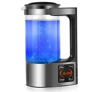 Générateur d'eau Hydrogène, 2L Micro-électrolyse de bouteille d'eau riche en hydrogène, Eau Alcaline Eau Ionisée Eau Hydrogène avec Fonction Thermostat et écran Tactile LED pour en Famille