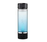 Générateur d'eau hydrogénée, Bouteille d'eau alcaline hydrogénée 450 ML, ioniseur, Technologie PEM, Production d'eau Riche en hydrogène jusqu'à 1000 ppb en 3 Minutes, Coffret en Verre.