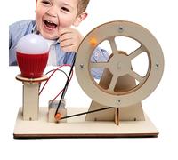 Générateur d'électricité avec manivelle - Kit de jouets éducatifs en bois expériences scientifiques ampoules projets scientifiques, apprentissage créatif et amusant | Outil d'enseignement