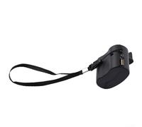 Générateur d'énergie portable USB à manivelle pour téléphones portables avec câble de données intégré, fournissant une recharge de secours dans des endroits éloignés (noir)
