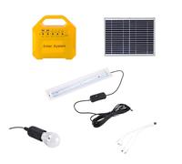 Générateur d'énergie solaire 7 Ah avec batterie intégrée, portable, léger, design ABS pour camping, usage domestique, unité d'alimentation solaire multifonction