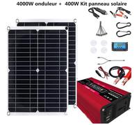 Générateur d'énergie solaire - ALLONSCD - 4000W - 12V-110V - Kit complet 400W - 2 panneaux solaires