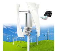 Générateur d'éolienne 12 000 W - Lévitation magnétique triphasée AC - Kit vertical 12 V/24 V/48 V avec 3 lames, démarrage à faible vitesse du vent, idéal pour la maison, le bateau, le camping-car, les