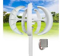 Générateur d'éolienne 16 000 W, système d'énergie éolienne à axe horizontal, sortie 12 V/24 V/48 V, petite éolienne pour un usage hors réseau et résidentiel, faible vitesse du vent de démarrage