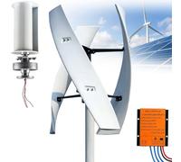 Générateur d'éolienne 16000W 20000W Éolienne verticale 12V 24V 48V 220V Kit de turbine avec régulateur de vent à 3 pales pour charge à domicile marine(16000W,12V)