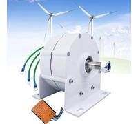 Générateur d'éolienne, 3000 W/5000 W/8000 W/10000 W Générateur AC à aimant permanent, 12 V 24 V 48 V Moteur électrique triphasé sans engrenage