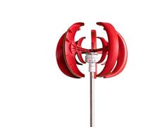 Générateur d'éolienne à hélice verticale portable, kit d'énergie éolienne à 5 pales avec contrôleur, énergie renouvelable haute puissance for une utilisation domestique industrielle marine(200W)