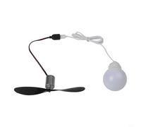 Générateur d'éolienne avec lumière USB pour l'éducation et le montage de l'énergie éolienne, construction ABS et métal, ampoule LED 5 W