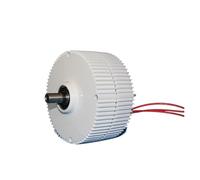 Générateur d'éolienne, Générateur à aimant permanent sans engrenage faible vitesse 300 W 500 600 12 V 24 48 Alternateurs CA Éolienne DIY pour Marine, RV, Maison(Without Base,12V,300W)