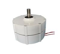 Générateur d'éolienne, Générateur à aimant permanent sans engrenage triphasé faible vitesse 600 W 12 V 24 48 Alternateurs CA utilisés for turbine éolienne pour Marine, RV, Maison(With Base,24V,500w)