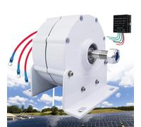 Générateur d'éolienne sans engrenage 12 000 W - Alternateur alternateur AC à aimant permanent efficace 12 V 24 V 48 V pour l'énergie de l'eau, comprend une base, idéal pour les solutions d'énergie