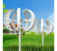 Générateur d'éolienne vertical à 5 pales haute efficacité 400 W 600 W 800 W 1000 W 1200 W 12 V/24 V avec contrôleur de broche pour des solutions d'énergie renouvelable durable