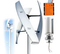Générateur d'éolienne verticale 12V/24V/48V/220V Éolienne à axe Vertical 16000W 20000W Sans Bruit Éolien Magnétique Vertical avec contrôleur pour Les systèmes Hybrides éolien et Solaire(20000W,24V)