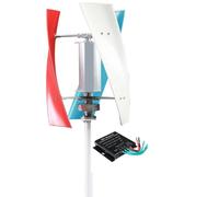 Générateur d'éolienne verticale 1500 W 12 V 24 V avec MPPT à faible bruit pour la maison, la ferme, la marine, le camping-car, le moulin à vent - Solution d'énergie renouvelable efficace
