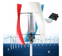 Générateur d'éolienne verticale à 3 lames, 14 000 W 12 V 24 V 48 V 110 V 220 V, petite puissance éolienne silencieuse avec contrôleur MPPT, solution d'énergie hors réseau
