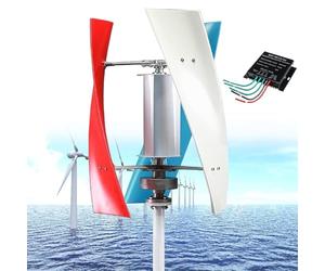 Générateur d'éolienne verticale de 14 000 W, 3 pales à faible bruit, 12 V/24 V/48 V/110 V/220 V, ensemble complet pour la famille, avec contrôleur, couleur : 48 V
