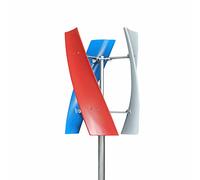 Générateur d'éoliennes 400 W, 24 V, turbine éolienne verticale de jardin, 3 feuilles, 3 phases AC PMG.