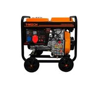 Générateur Diesel 5Kva à Cadre Ouvert 10CV Triphasé 230/400V - Démarrage Facile - 5000W - Autonomie 15h - Groupe électrogène, Panne d'électricité, Urgence, Chantier, Bâtiment[Entonnoir & Kit GRATUITS]