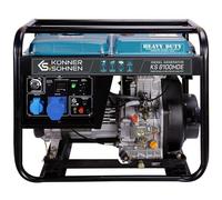 Könner & Söhnen. Groupe électrogène diesel KS 8100HDE-1/3 ATSR avec système VTS, puissance max 6500W (400V) / 5500W (230V), 1x16A (400V), 1x32A (230V), affichage LED. K&S générateur électrique.