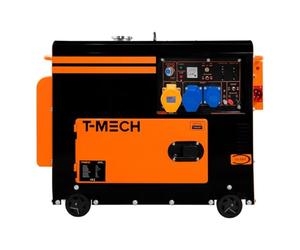 Générateur Diesel Silencieux Monophasé Groupe Életrogène Urgence Chantier Construction Panne d'Électricité 230V 6 kVA 16 h 30 Utilisation Continue ATS Intégré [Clés Démarrage & Entonnoir INCLUS]