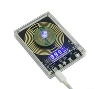 Générateur d'ondes, réglable pour la fréquence de 0,01 à 9999 Hz, affichage numérique, alimentation USB-C, boîtier en acrylique, sortie audio de 3,5 mm pour la méditation et la relaxation